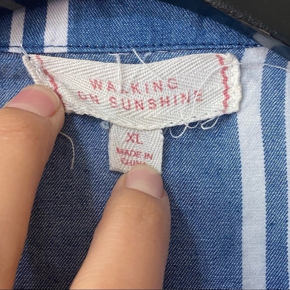 Walking on Sunshine Box Stripe Woven Shirt - Picture 8 of 8